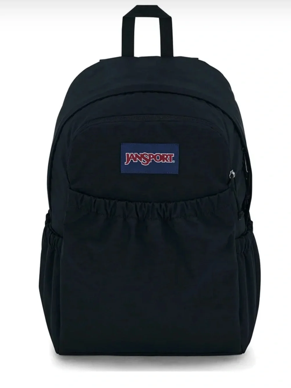 Jansport Black Everyday Backpack with Front Patch Logo